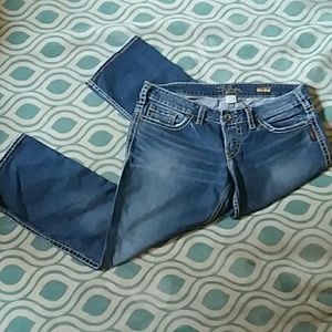 Silver Capri Jeans waist size 32
